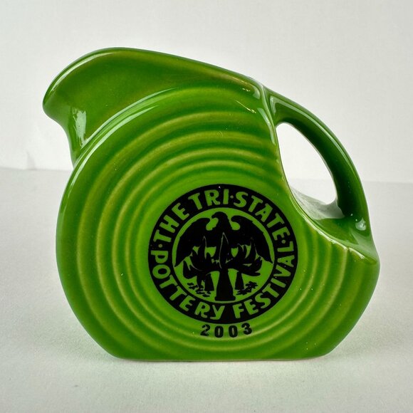 Fiestaware Other - Fiesta Fiestaware Shamrock Green 2003 Tri-State Pottery Festival Mini Disc Pitch